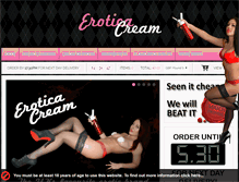 Tablet Screenshot of eroticacream.co.uk